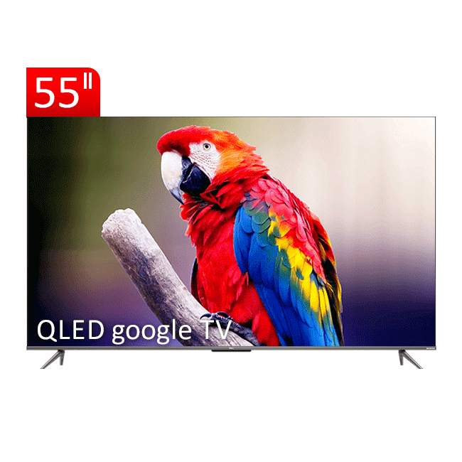 تلویزیون QLED UHD 4K هوشمند google Tv تی سی ال مدل C635 سایز 55 اینچ