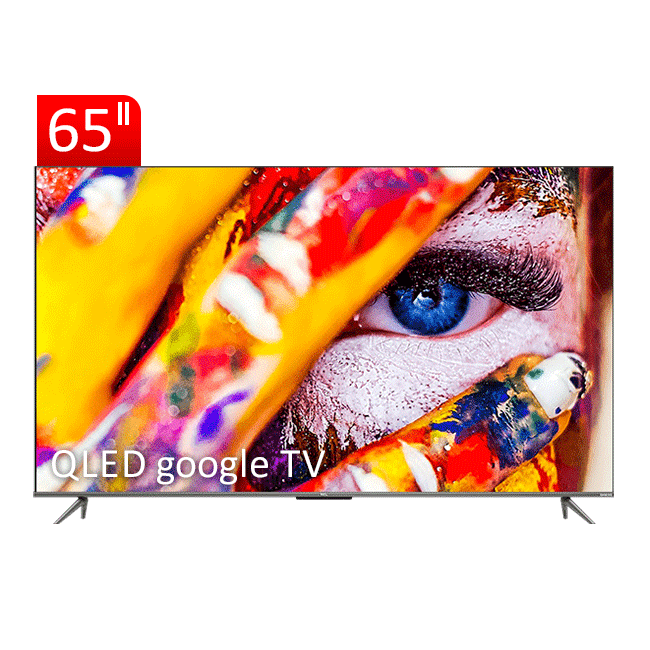 تلویزیون QLED UHD 4K هوشمند google Tv تی سی ال مدل C635 سایز 65 اینچ