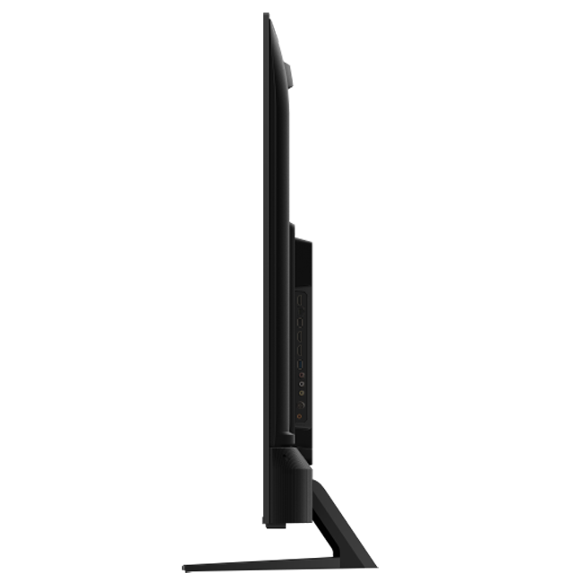 تصویری از سمت چپ تلویزیون QLED UHD 4K هوشمند google TV تی سی ال مدل C735