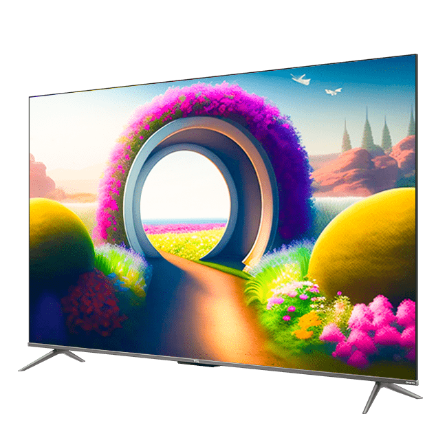 تصویر تلویزیون QLED UHD 4K هوشمند google TV تی سی ال مدل C635i