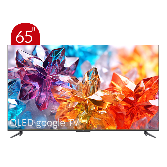 تلویزیون QLED UHD 4K هوشمند google TV تی سی ال مدل C645 سایز 65 اینچ