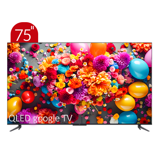 تلویزیون QLED UHD 4K هوشمند google TV تی سی ال مدل C645