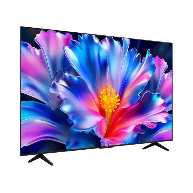 تلویزیون QLED 4K UHD هوشمند تی‌سی‌ال مدل T69D سایز 65 اینچ زاویه 45 درجه سمت چپ