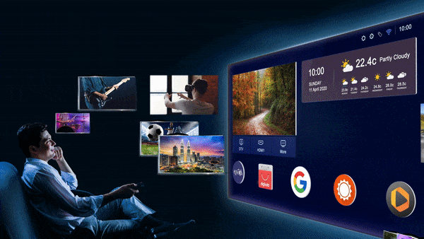 گیف تلویزیون اسمارت TCL